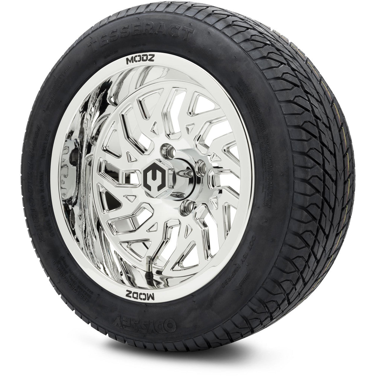 MODZ® 14" Carnage Chrome Wheels & Street Tires Combo