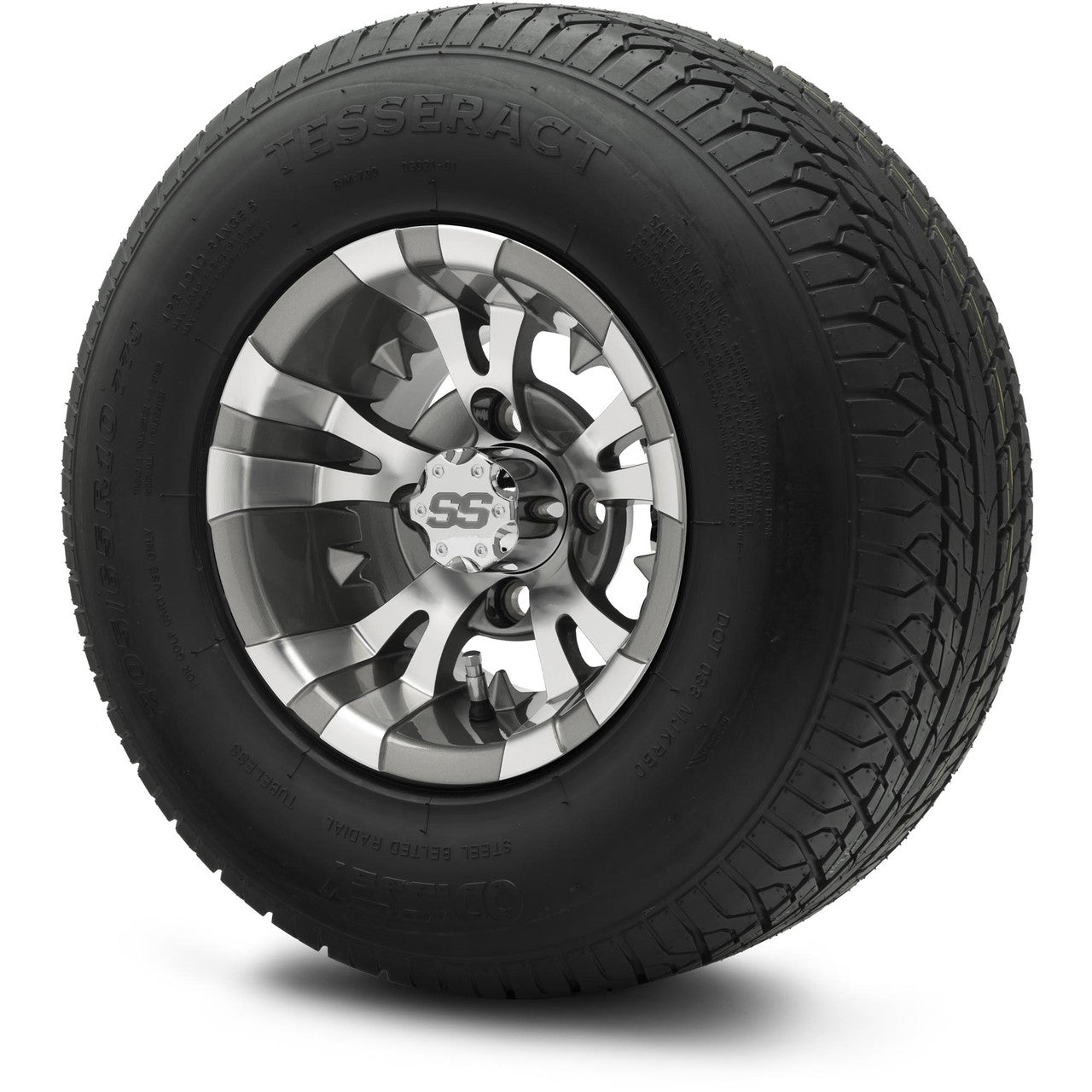 MODZ® 10" Vampire Gunmetal Wheels & Street Tires Combo