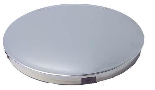 Chrome Baby Moon Covers The Entire Wheel. 7-3/4''