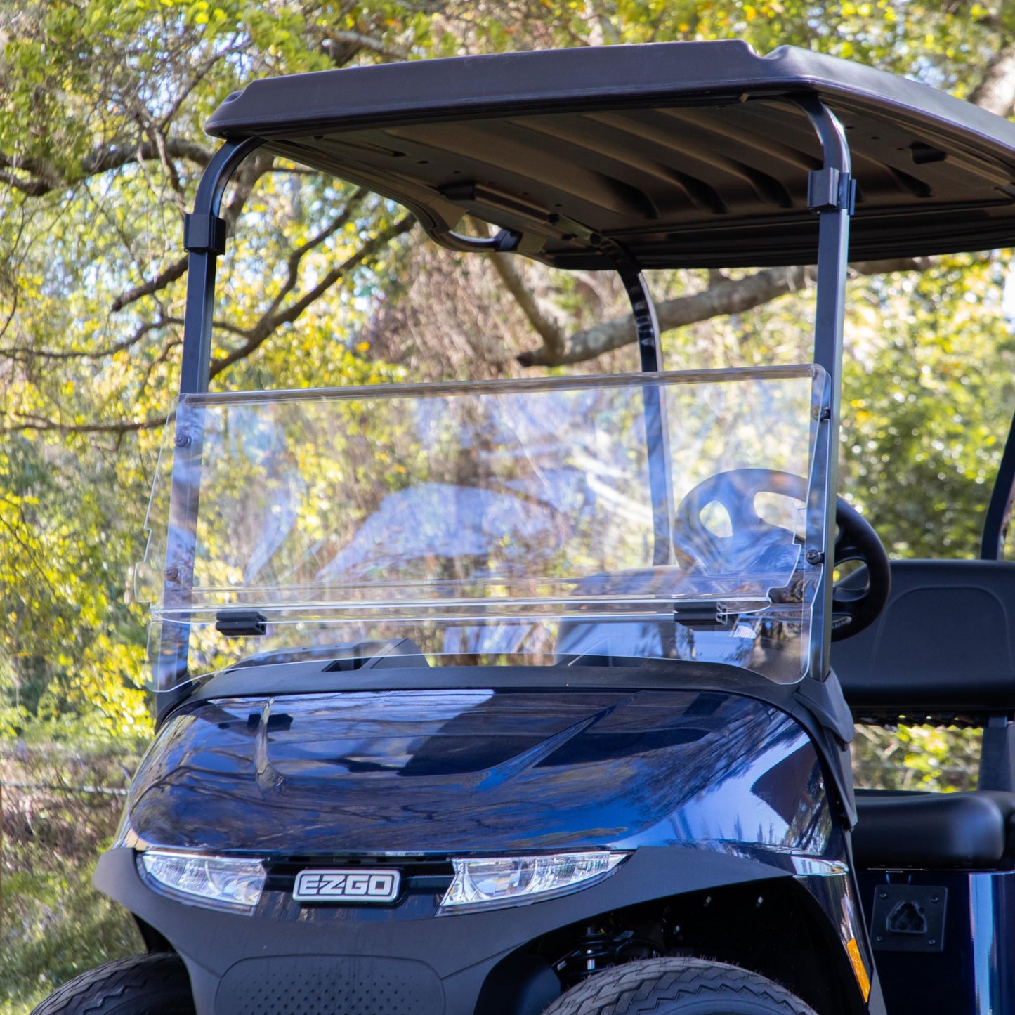 RedDot EZGO RXV with Blow Molded Top Clear Impact modified Folding Windshield (Years 2024-Up)