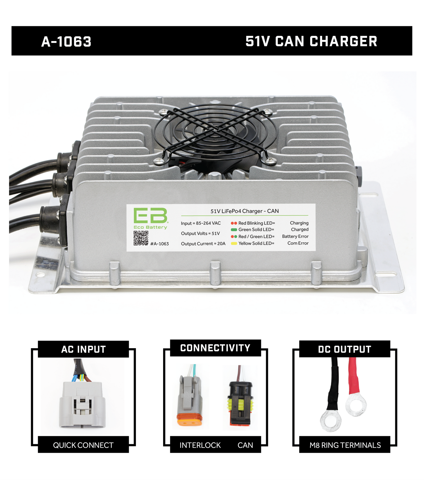 51V 20A CAN Charger