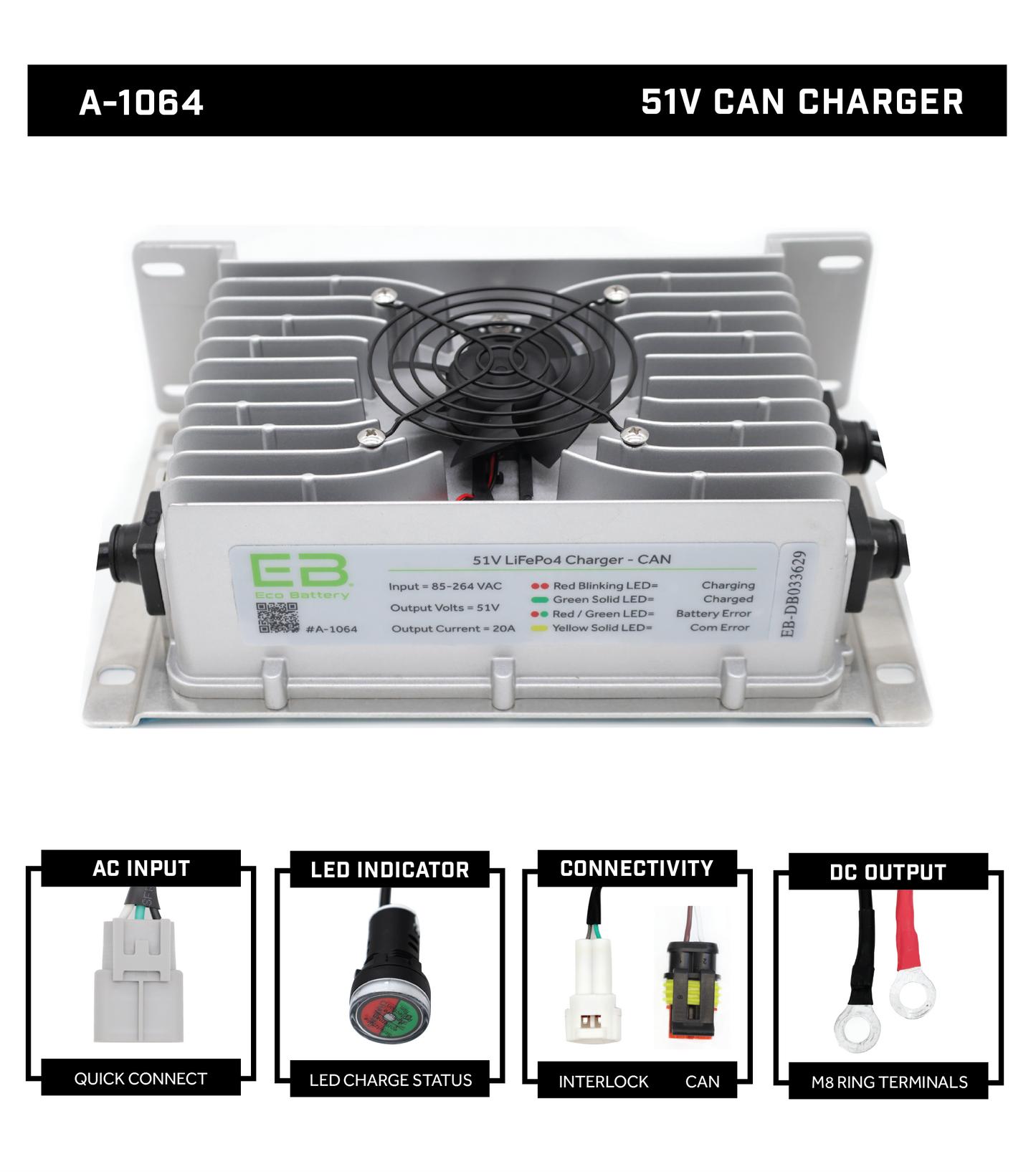 51V 20A CAN Charger / OEM:1064 / Venom