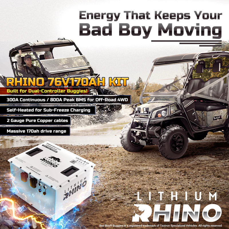 76V 170ah Lithium Rhino Conversion Kit - "Godzilla Battery"