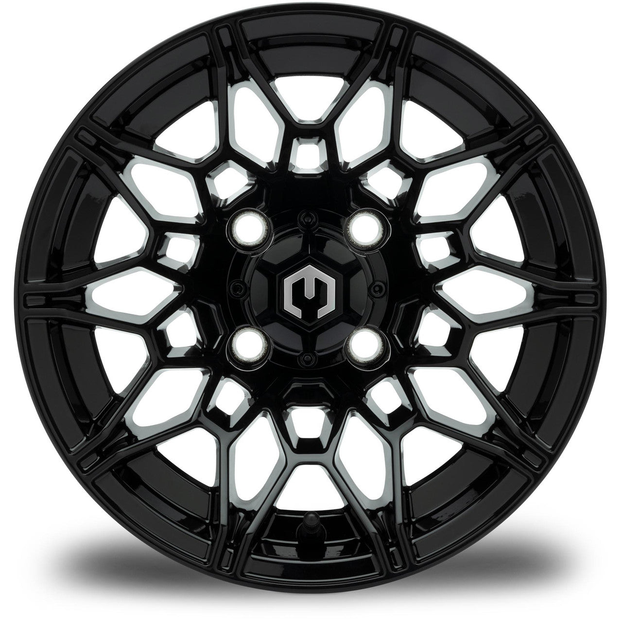 MODZ® Galaxy Glossy Black 12" Golf Cart Wheel