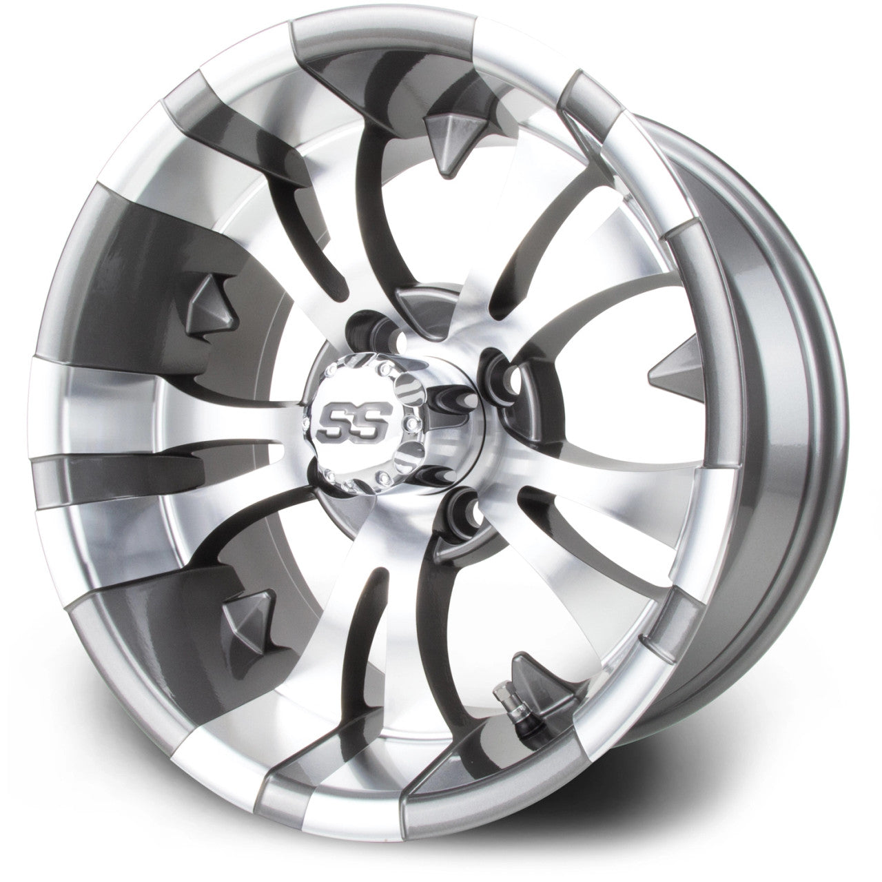 MODZ® Vampire Gunmetal 14" Golf Cart Wheel