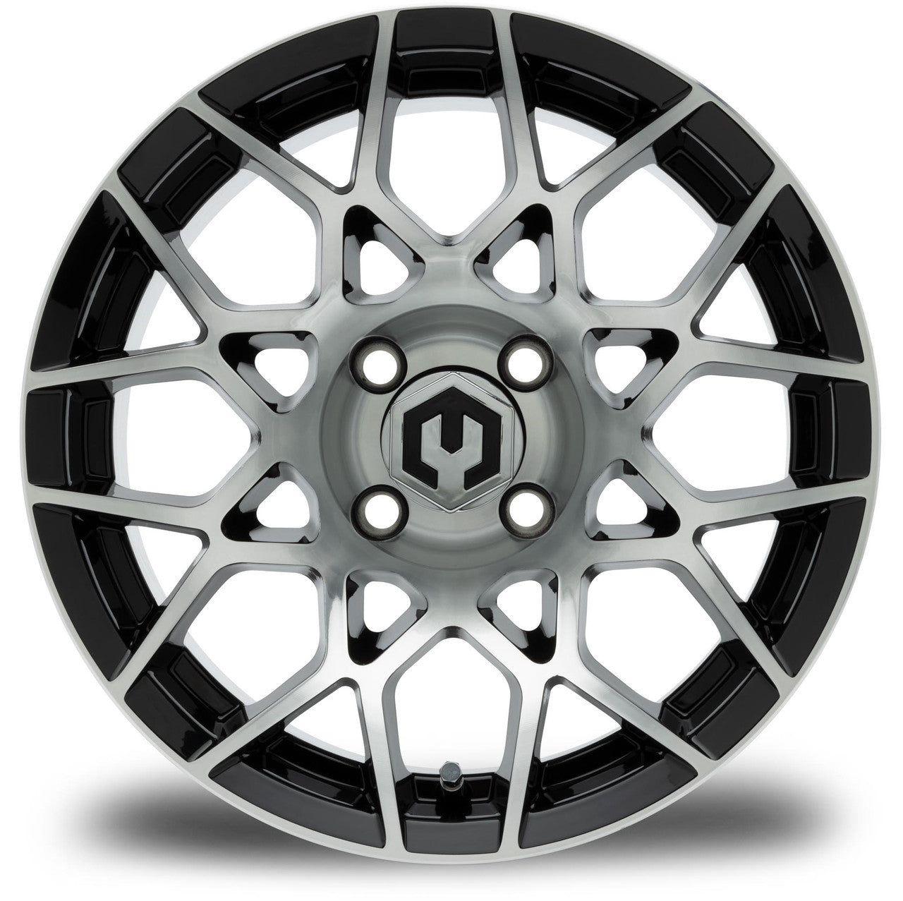 MODZ® Blitz Machined Black 14" Golf Cart Wheel