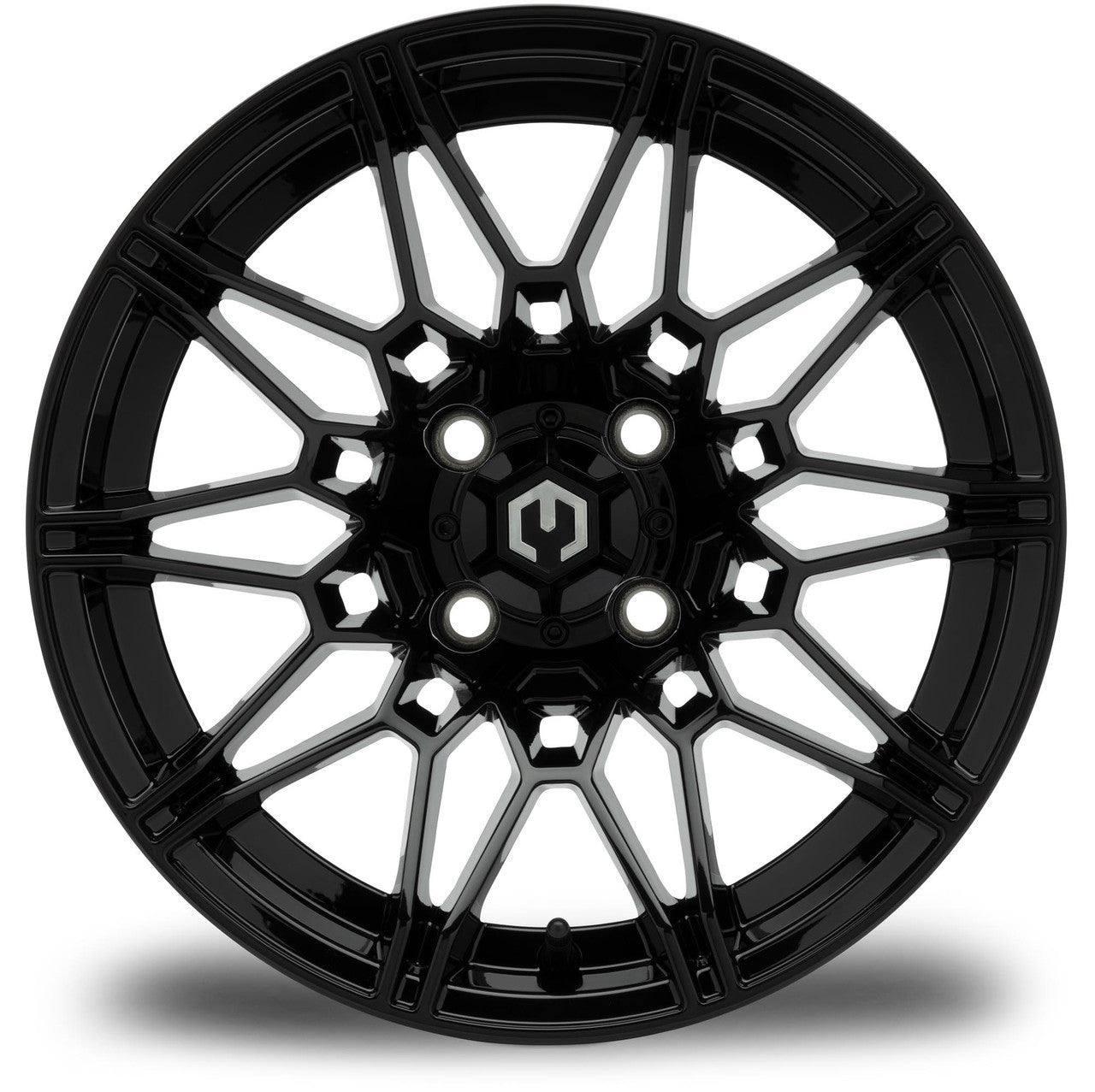 MODZ® Galaxy Glossy Black 14" Golf Cart Wheel