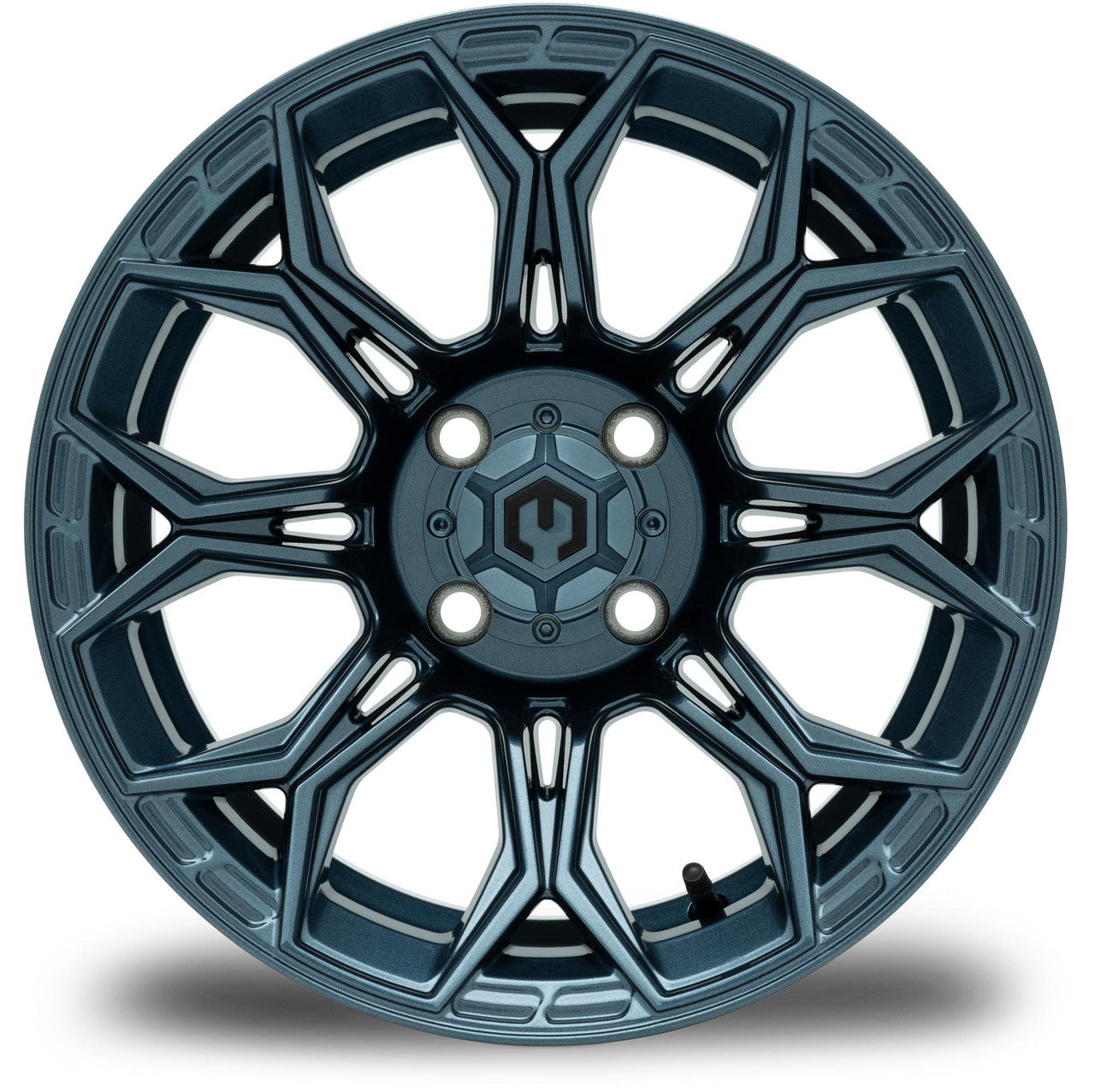 MODZ® Halo Titanium Blue 14" Golf Cart Wheel