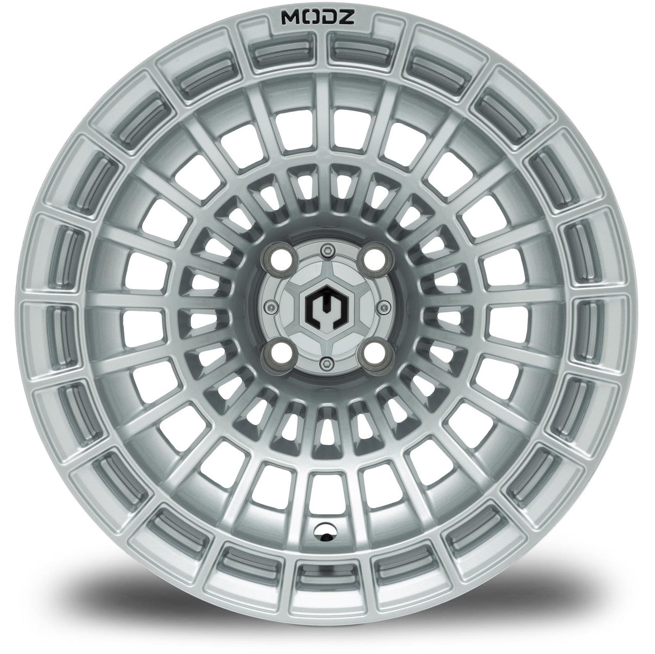 MODZ® Felon Silver 15x10" Golf Cart Wheel