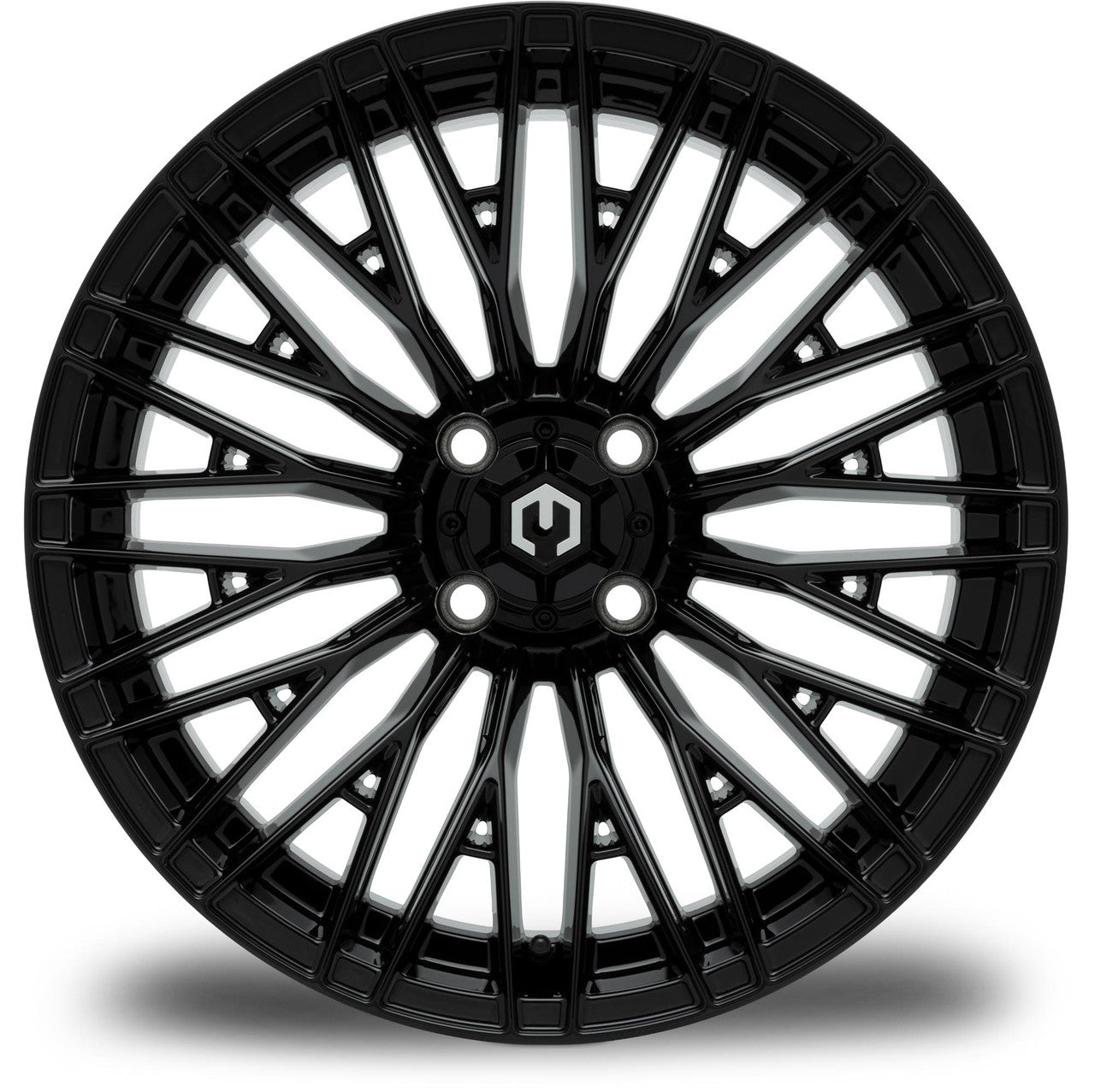 MODZ® Reaper Glossy Black 16" Golf Cart Wheel