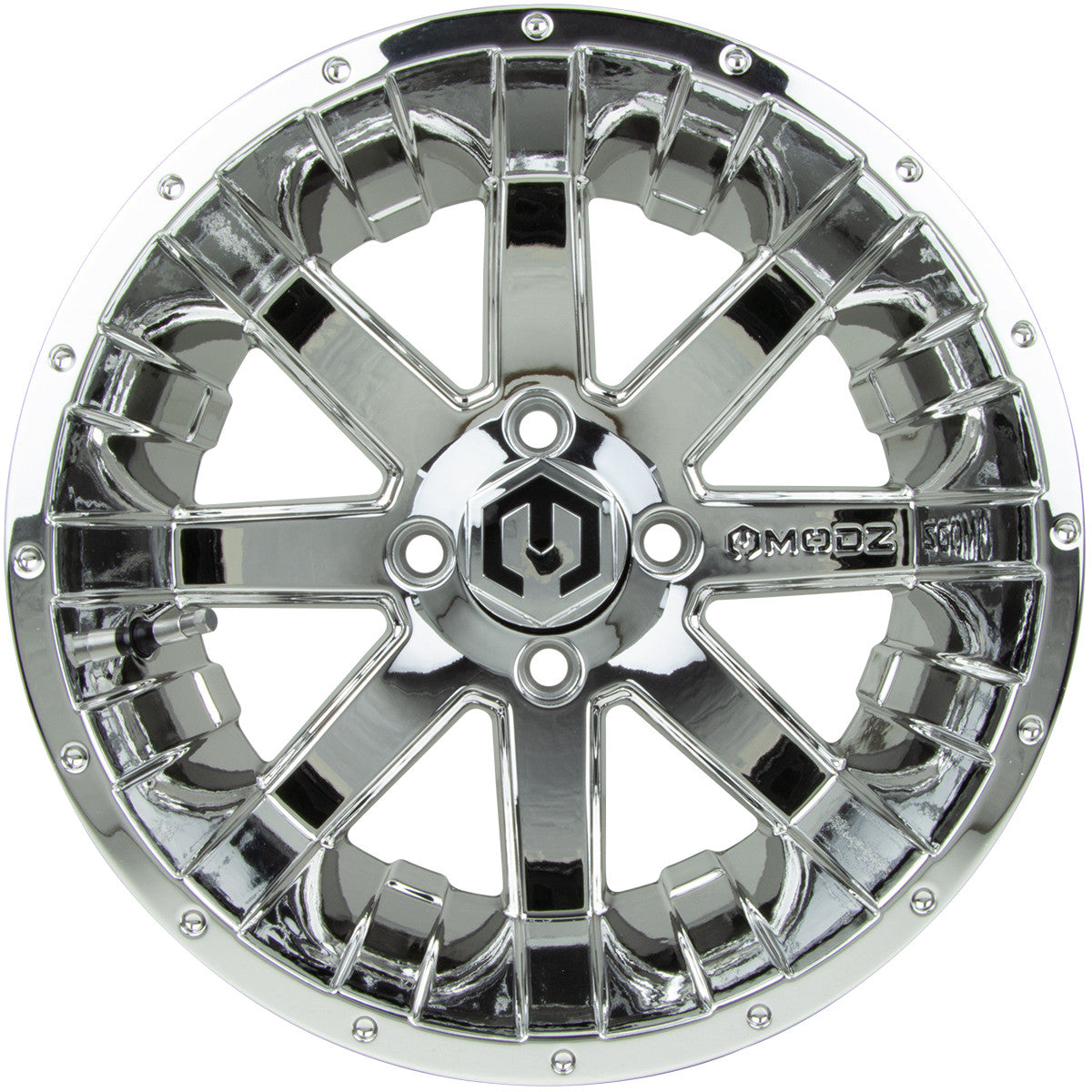 MODZ® Assault Chrome 14" Golf Cart Wheel