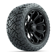 GTW Raven Matte Black 15 in Wheels with 23x10.00-R15 Maverick All-Terrain Tires – Full Set