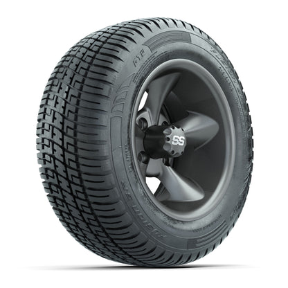 Set of (4) 12 in GTW Godfather Wheels with 215/50-R12 Fusion S/R Street Tires
