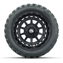GTW® Barricade Black 14 in Wheels with 23X10-R14 Nomad Steel Belt Radial All-Terrain Tires – Full Set