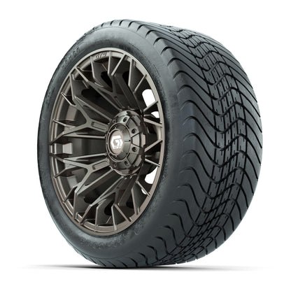 Set of (4) 14 in GTW® Stellar Matte Bronze Wheels with 225/30-14 Mamba Street Tire