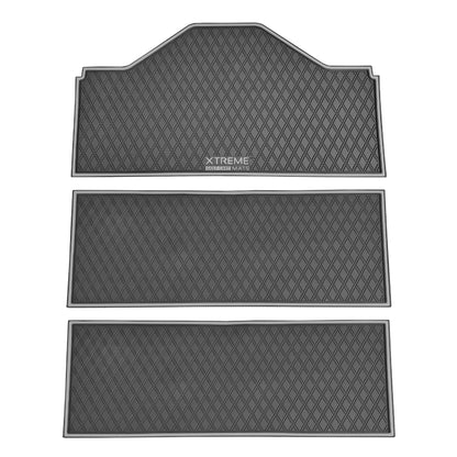 Xtreme Front & Two Middle Floor Mats for Evolution D5 Ranger & Maverick – Black/Gray