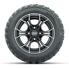Set of (4) 12 in GTW Spyder Wheels with 22x11-R12 GTW Nomad All-Terrain Tires