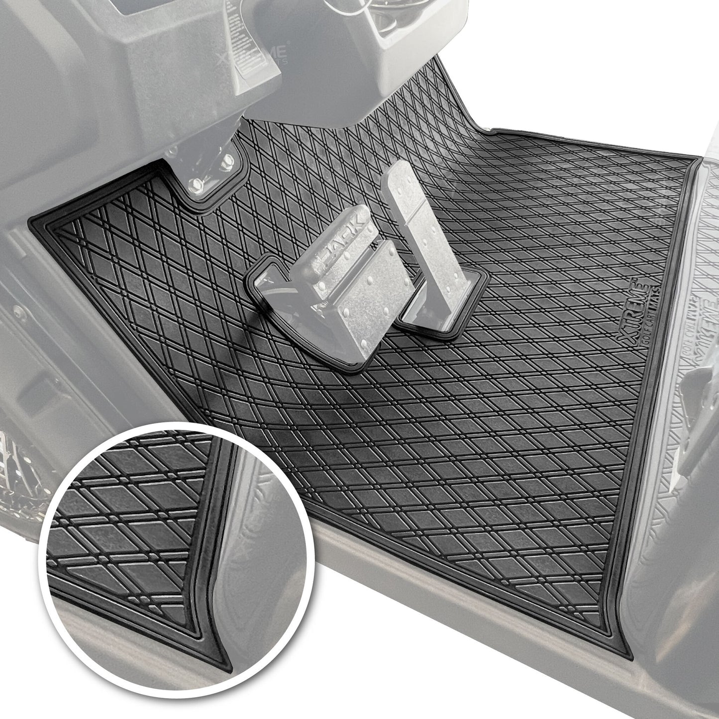 Xtreme Floor Mats for EZGO S4 2022-Up - All Black