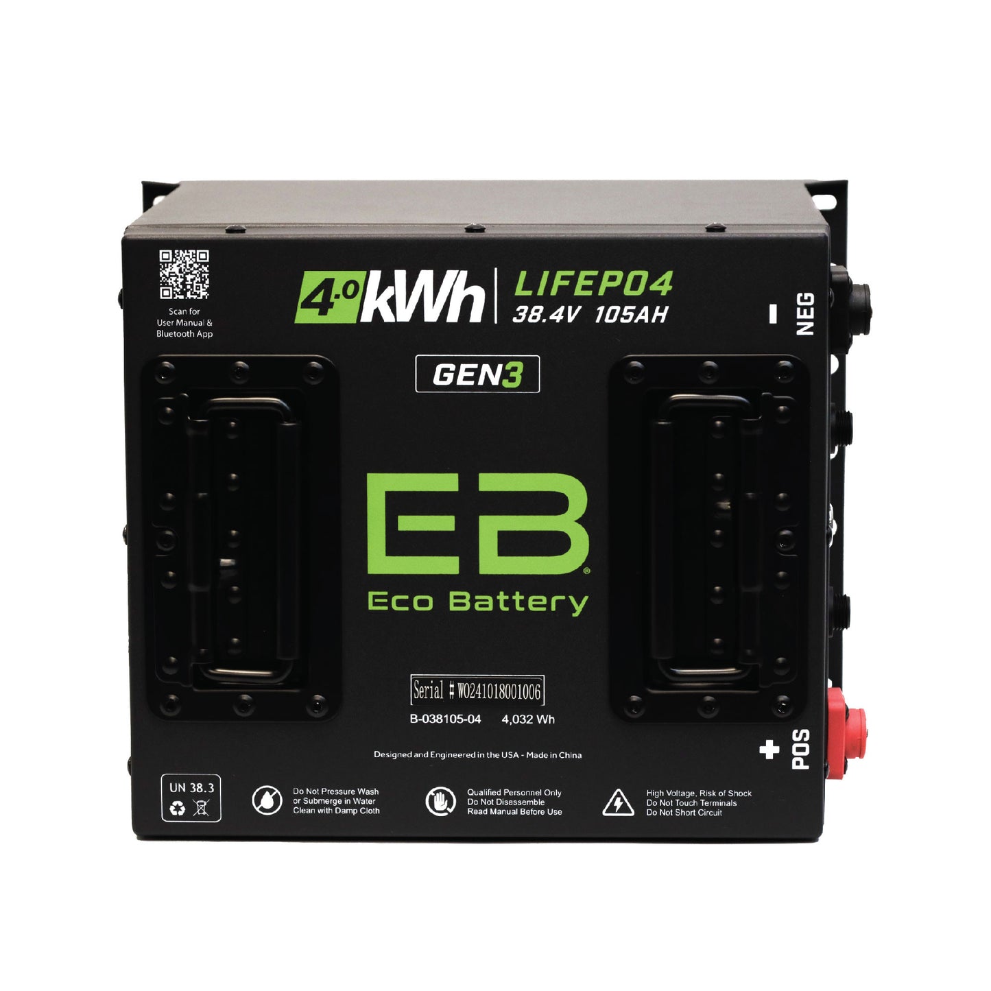 Yamaha G1-G16 (36V) Eco Lithium 38V 105Ah GEN3 Battery Bundle - Cube
