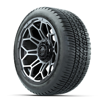 Set of (4) 14 in GTW Bravo Wheels with 205/30-14 Fusion Street Tires