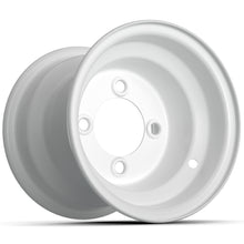 8" White Steel Wheel - Centered