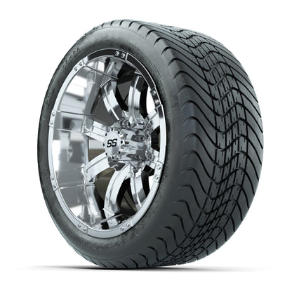 14” GTW Tempest Chrome Wheels with Mamba Street Tires – Set of 4