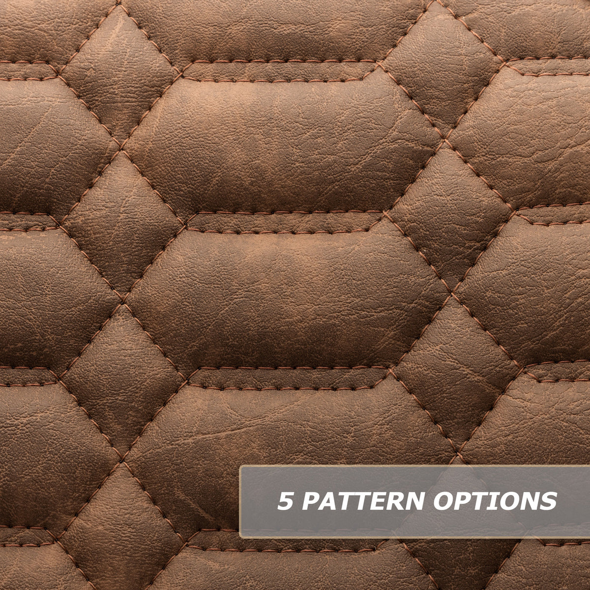 MODZ® Flip4 RS Custom Golf Cart Rear Seat Kit - Brown - Choose Pattern and Accent Colors