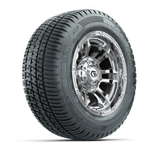 GTW® Shogun Chrome 12 in Wheels with 215/50-R12 Fusion S/R Steel Belt Radial Tires - Full Set