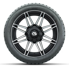 GTW Stealth Black/Machined 14 in Wheels with 225/30-14 Mamba Street Tires – Full Set