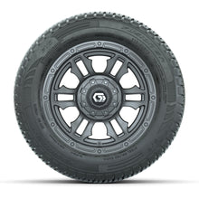 GTW® Shogun Gunmetal 12 in Wheels with 215/50-R12 Fusion S/R Steel Belt Radial Tires - Full Set