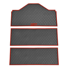 Xtreme Front & Two Middle Floor Mats for Evolution D5 Ranger & Maverick – Black/Red