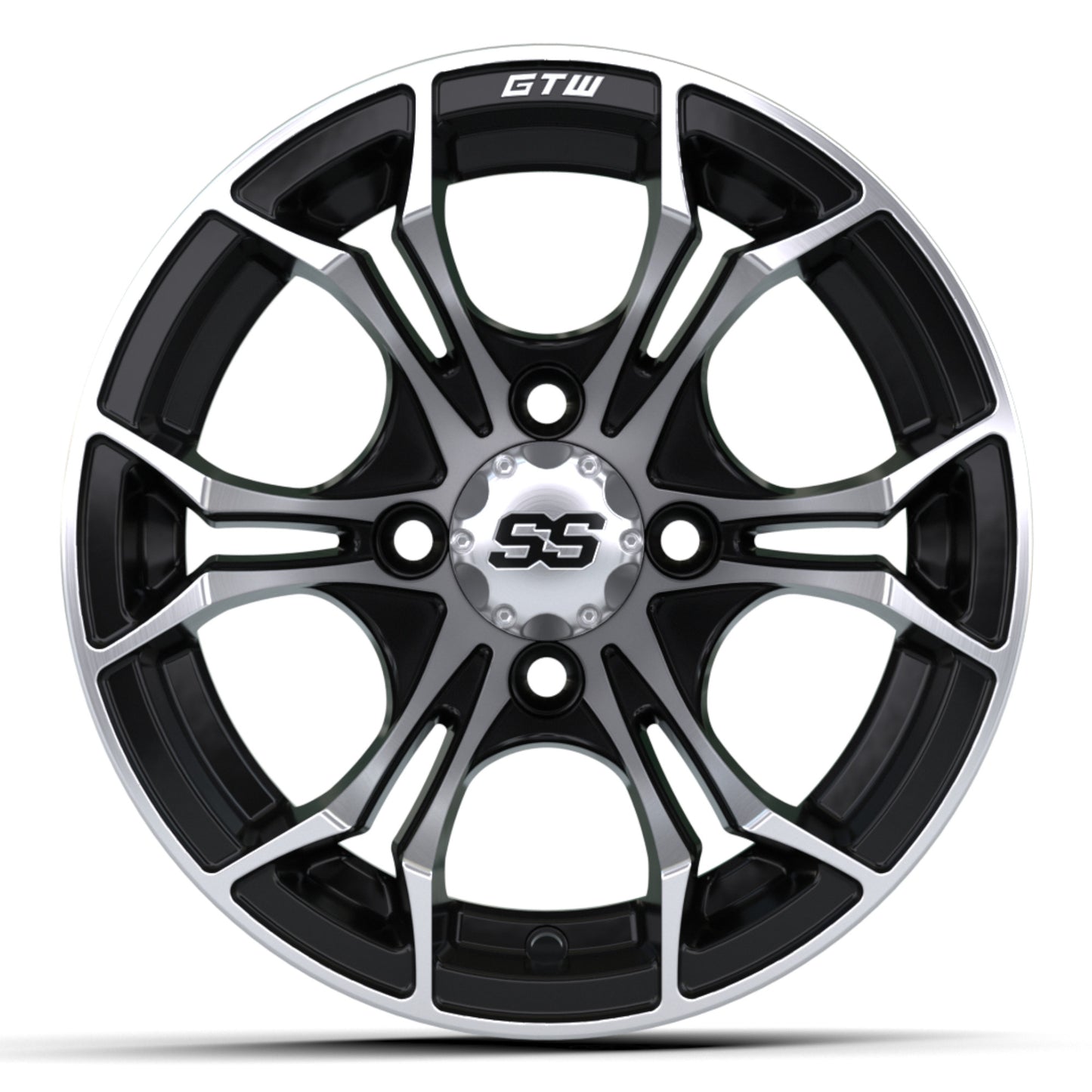 12'' GTW® Spyder Black with Machined Accents Wheel