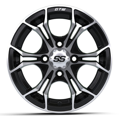 12'' GTW® Spyder Black with Machined Accents Wheel