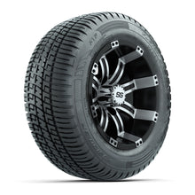 Set of (4) 12 in GTW Tempest Wheels with 215/50-R12 Fusion S/R Street Tires