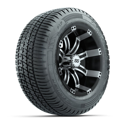 Set of (4) 12 in GTW Tempest Wheels with 215/50-R12 Fusion S/R Street Tires
