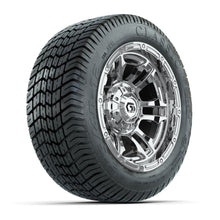 GTW® Shogun Chrome 12 in Wheels with 215/40-12 Excel Classic Street Tires – Full Set