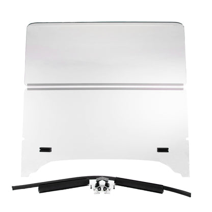 RedDot EZGO TXT Clear 1/4” Foldiing Windshield with Rubber Trim for Storm Body Kits with 1” Struts (Years 1994.5-Up)