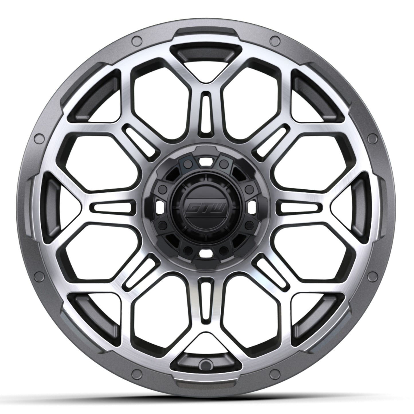 14'' GTW® Bravo Wheel (Matte Grey-Machined)