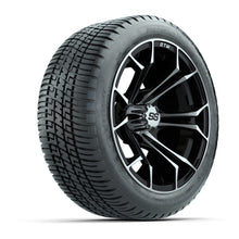 GTW Spyder Machined/Black 14 in Wheels with 205/30-14 Fusion Street Tires – Full Set