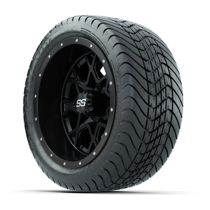 Set of (4) 12 in GTW Vortex Wheels with 215/35-12 GTW Mamba Street Tires