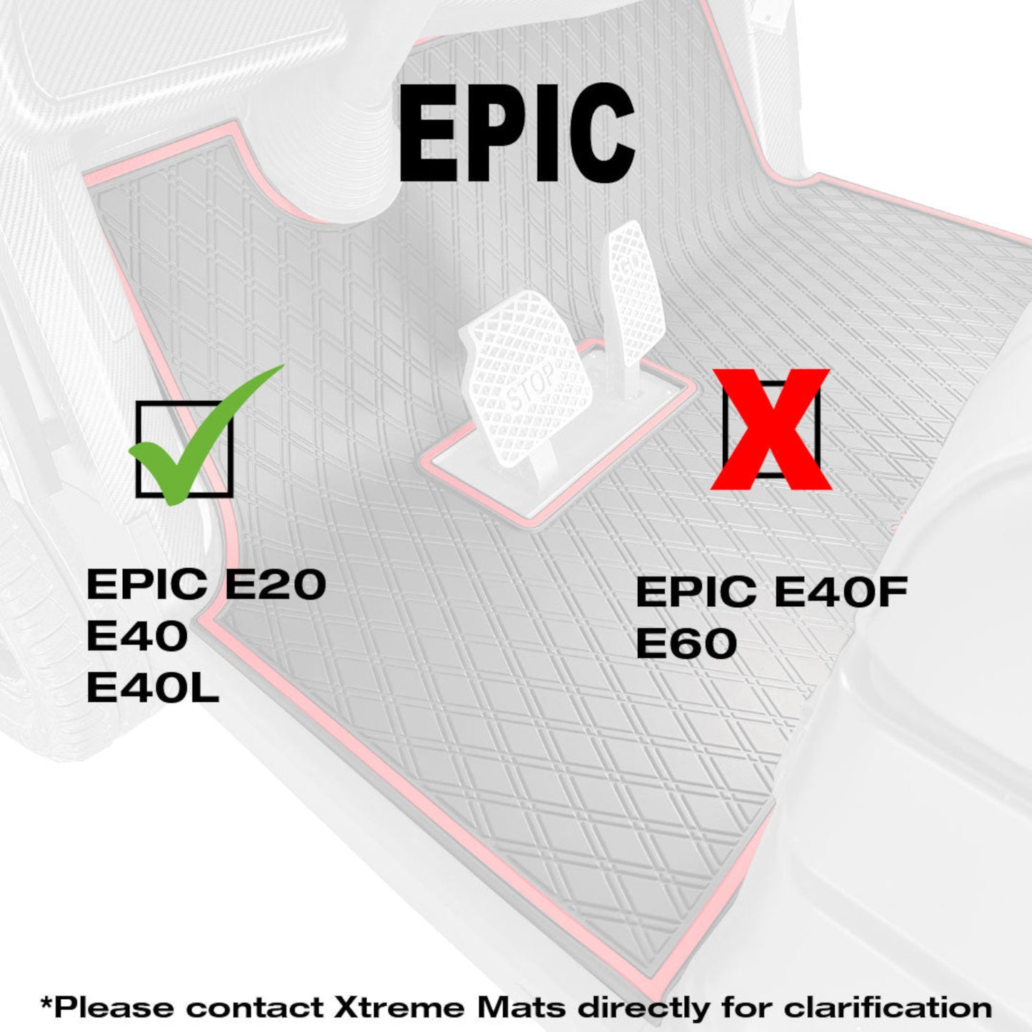 Xtreme Floor Mats for Epic  - Black/Gray