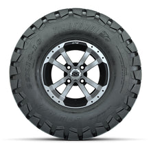 GTW Storm Trooper Black and Machined Wheels with 22in Timberwolf Mud Tires - 10 Inch