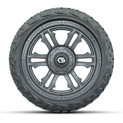 GTW Shogun Gloss Gunmetal 14 in Wheels with 23x10.00-R14 Maverick All-Terrain Tires – Full Set