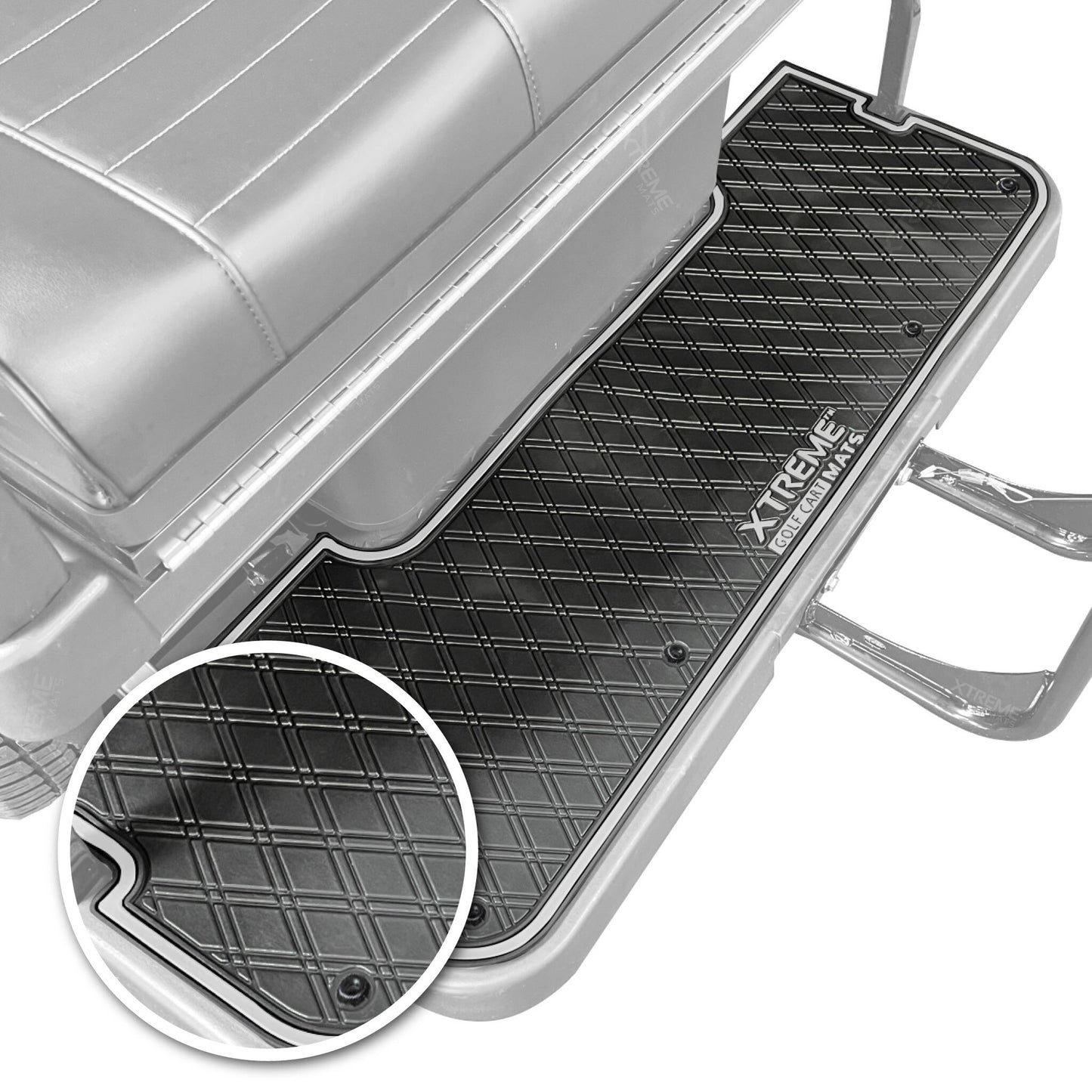 Xtreme Floor Mats for Evolution Classic Pro, Plus 4 Rear Seat Mat - Black/Gray