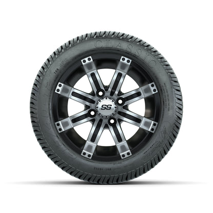 Set of (4) 12 in GTW Tempest Wheels with 215/40-12 Excel Classic Street Tires