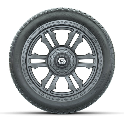 GTW® Shogun Gunmetal 14 in Wheels with 205/30-14 Fusion Street Tires – Full Set