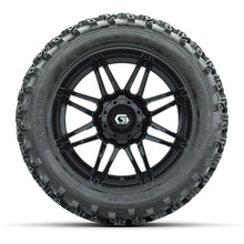 GTW® Stealth Gloss Black 14 in Wheels with 23X10-14 Rogue All-Terrain Tires – Full Set