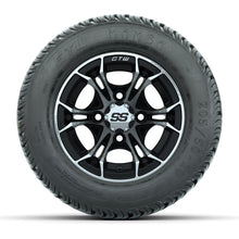 GTW Spyder Machined/Black 10 in Wheels with 205/50-10 Mamba Street Tires – Full Set