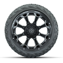 GTW Raven Matte Black 14 in Wheels with 23x10.00-R14 Maverick All-Terrain Tires – Full Set