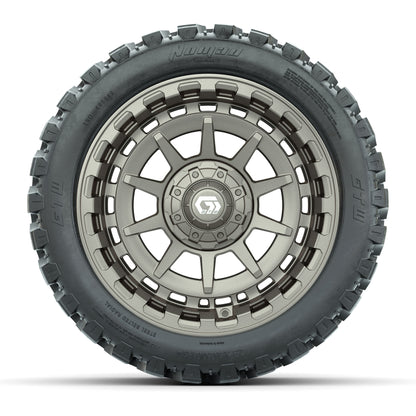 GTW® Barricade Bronze 14 in Wheels with 23X10-R14 Nomad Steel Belt Radial All-Terrain Tires – Full Set